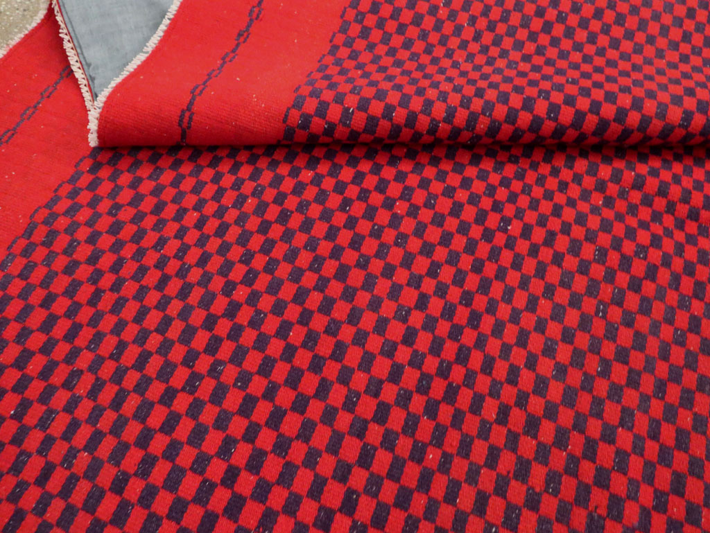 Mid-20th Century Handmade Turkish Flatweave, No.30501 - Staging