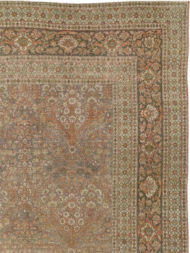 Antique Persian Isfahan Large Carpet, No.30507 - Staging
