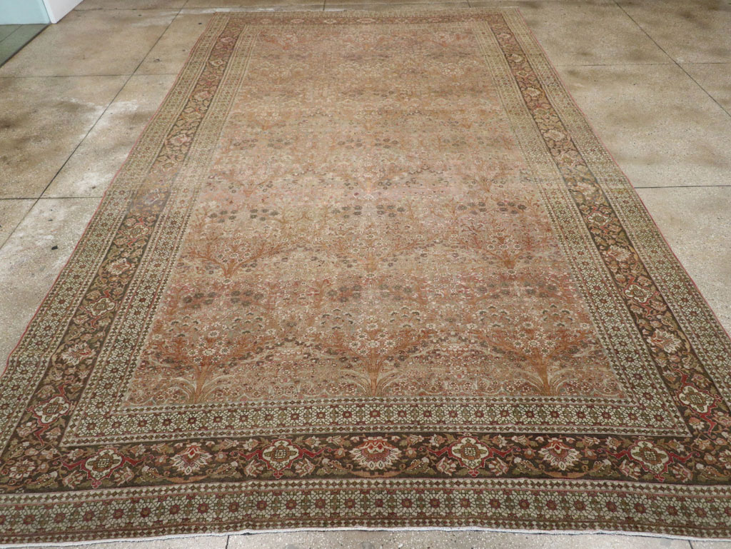 Antique Persian Isfahan Large Carpet, No.30507 - Staging