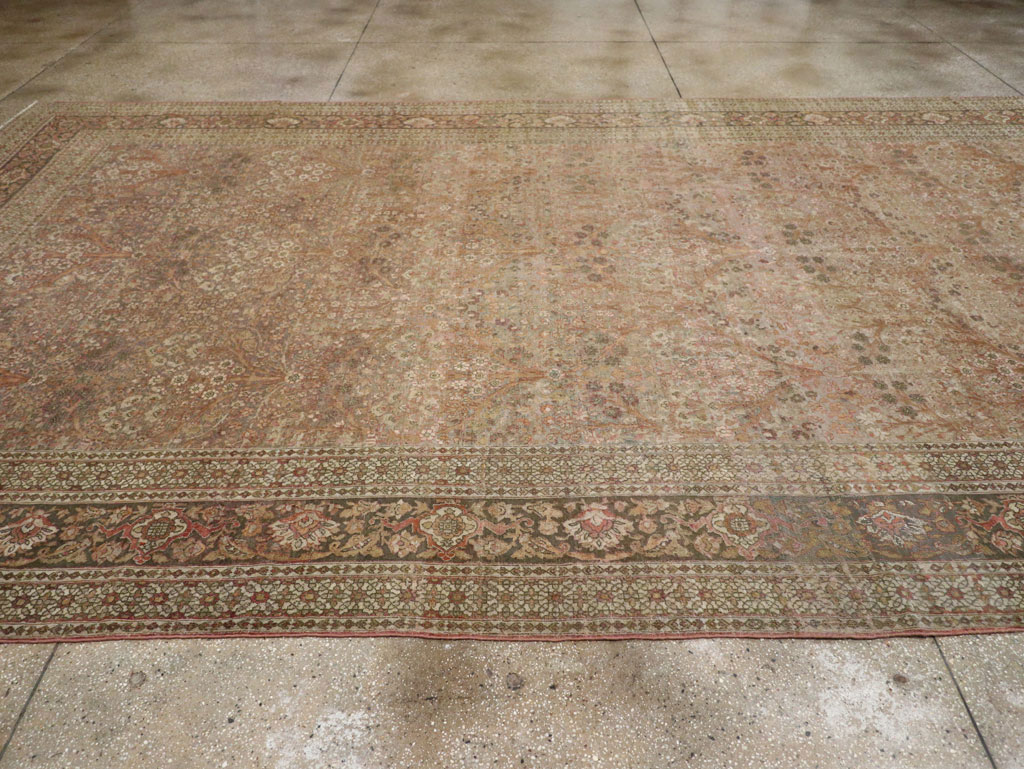 Antique Persian Isfahan Large Carpet, No.30507 - Staging