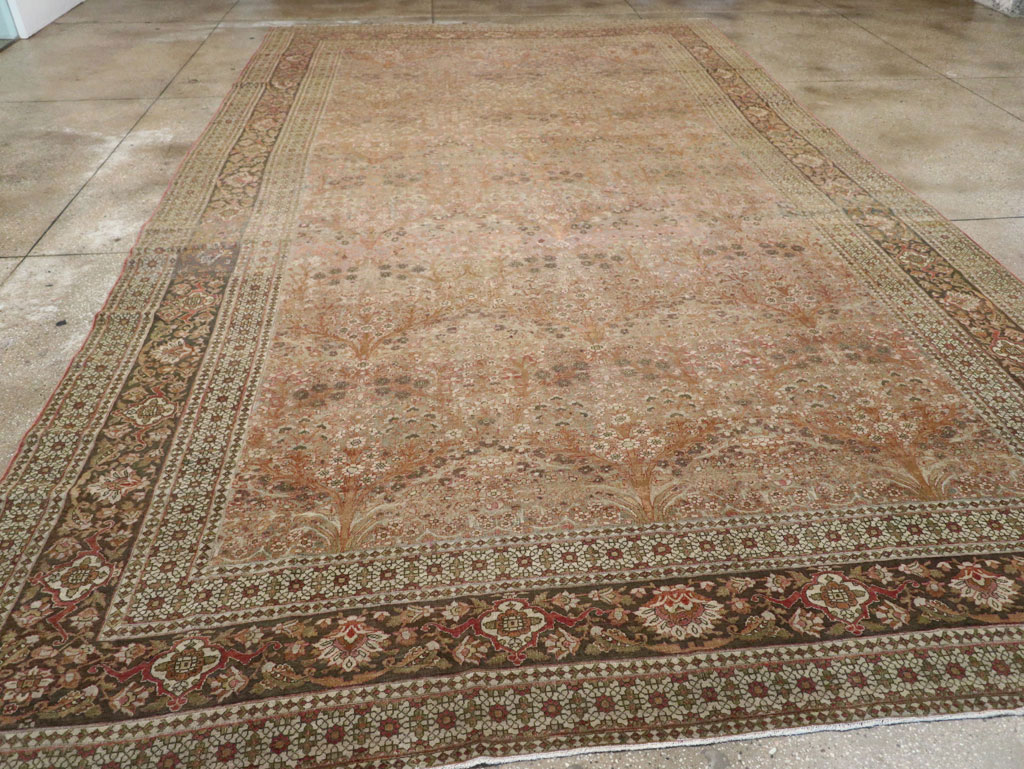 Antique Persian Isfahan Large Carpet, No.30507 - Staging