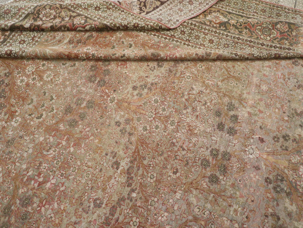 Antique Persian Isfahan Large Carpet, No.30507 - Staging