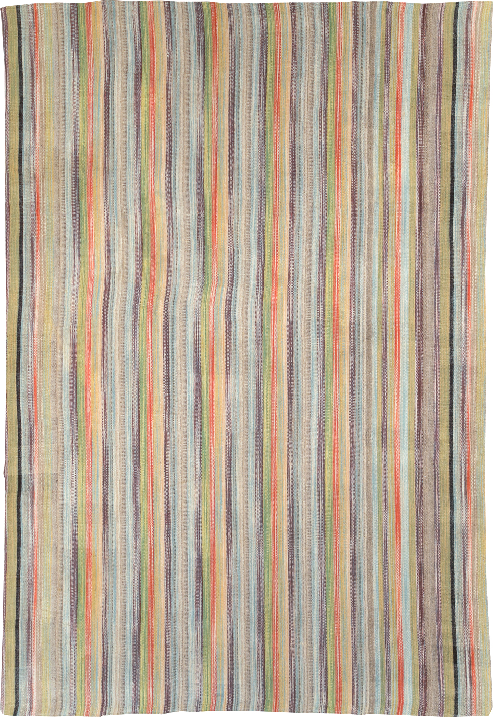 Large Contemporary Turkish Flatweave Kilim Carpet, No.30515 - Staging