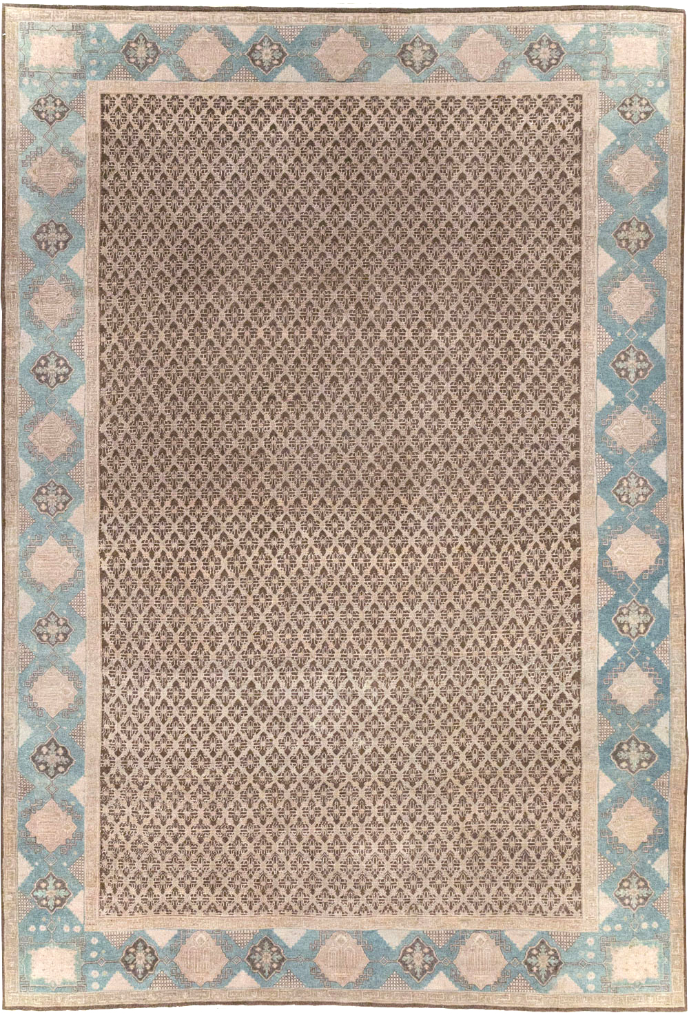 Antique Persian Serab Accent Carpet, No.30520 - Staging