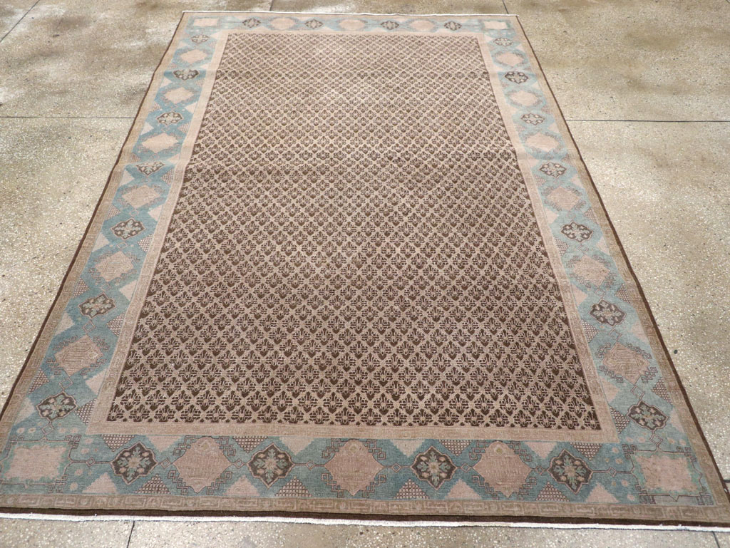 Antique Persian Serab Accent Carpet, No.30520 - Staging