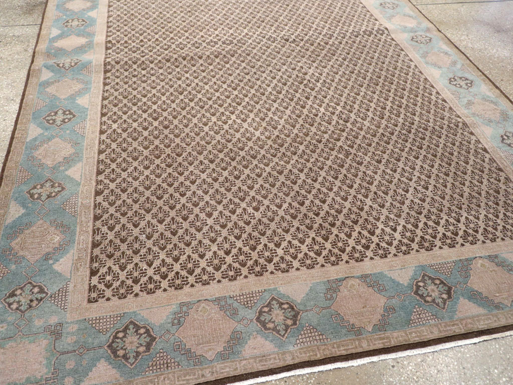 Antique Persian Serab Accent Carpet, No.30520 - Staging