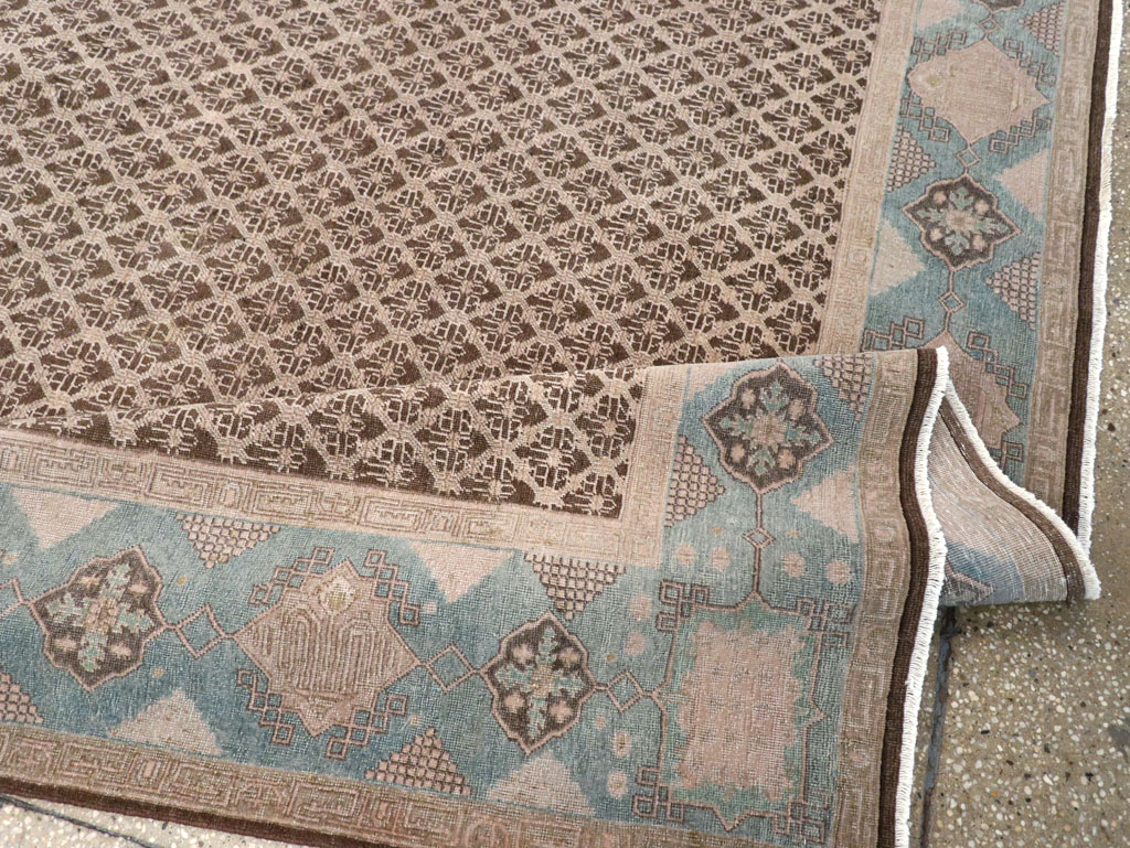 Antique Persian Serab Accent Carpet, No.30520 - Staging