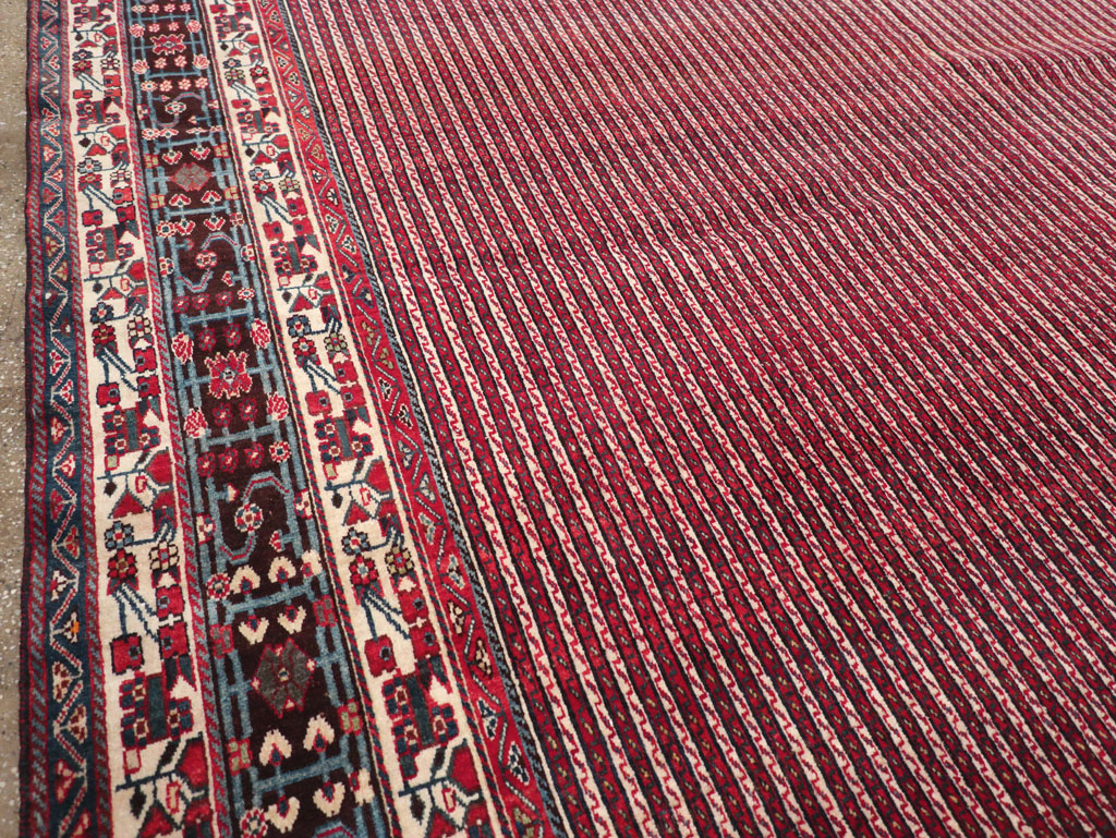 Vintage Persian Qashqai Oversize Carpet, No.30521 - Staging