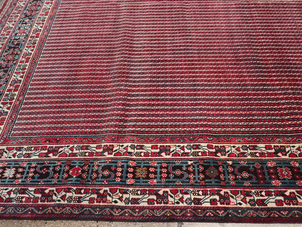 Vintage Persian Qashqai Oversize Carpet, No.30521 - Staging