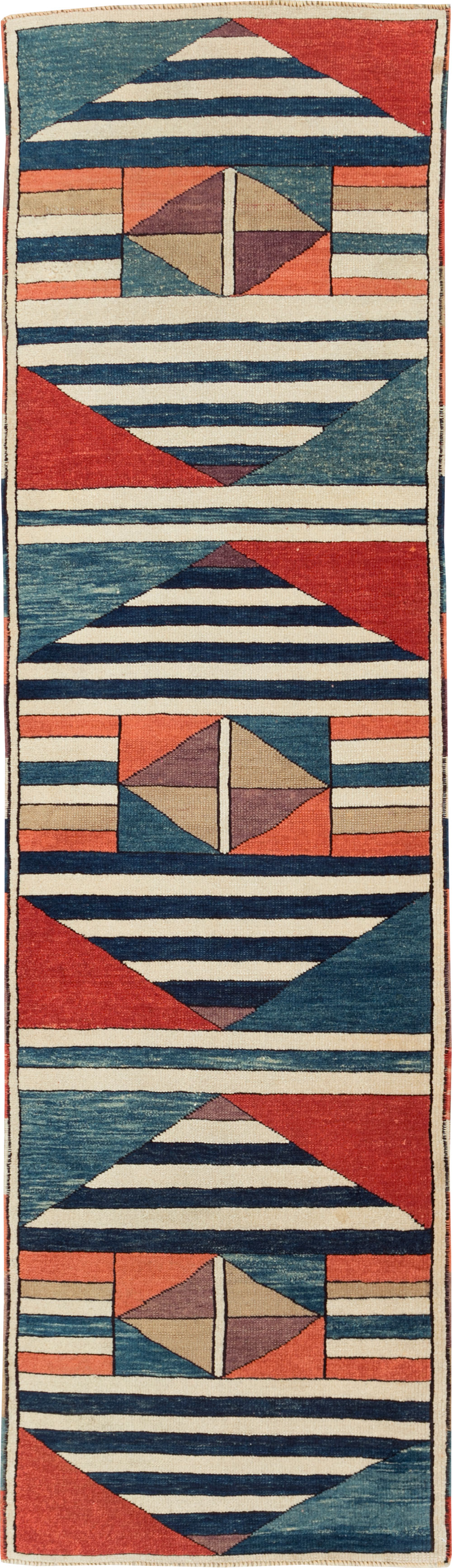 Contemporary Turkish Anatolian Runner, No.30522 - Staging