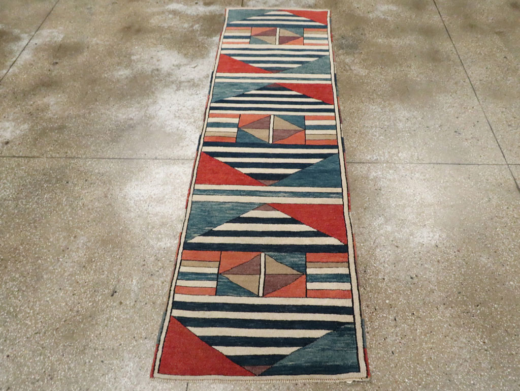 Contemporary Turkish Anatolian Runner, No.30522 - Staging