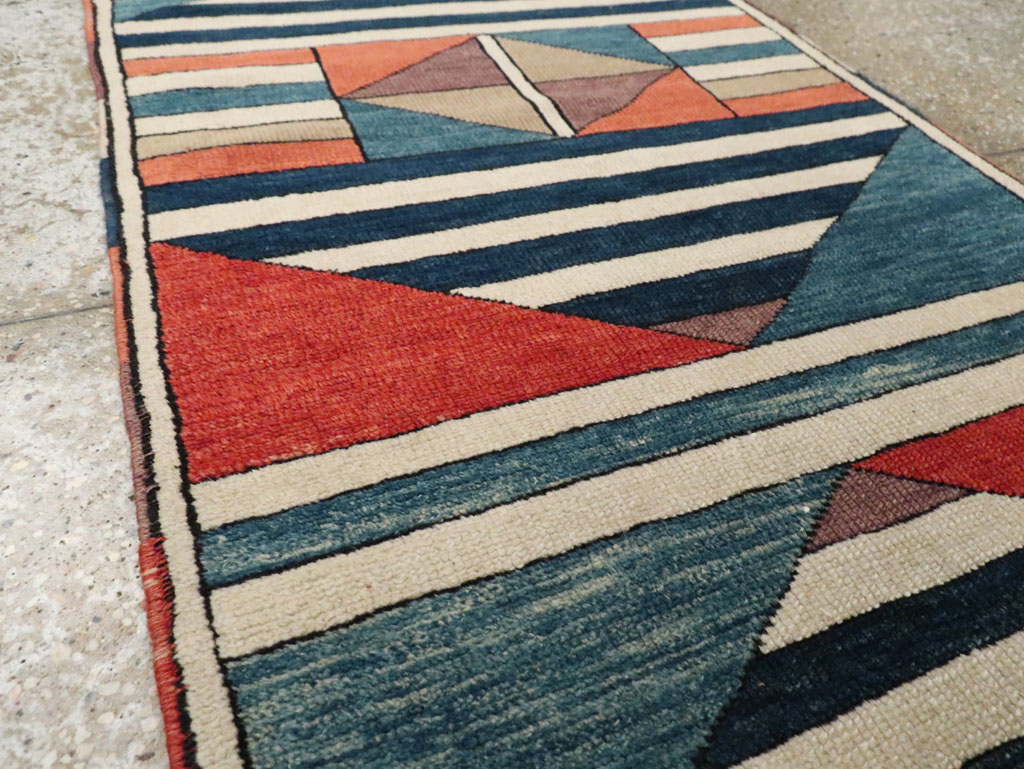 Contemporary Turkish Anatolian Runner, No.30522 - Staging