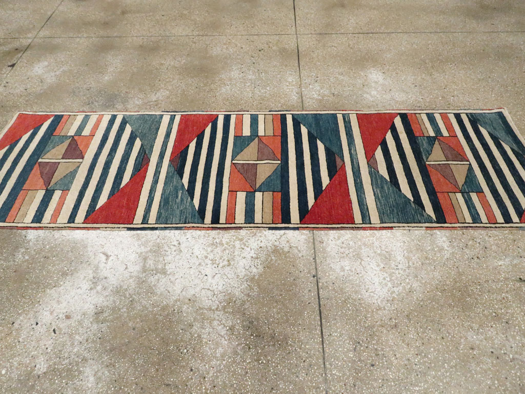 Contemporary Turkish Anatolian Runner, No.30522 - Staging