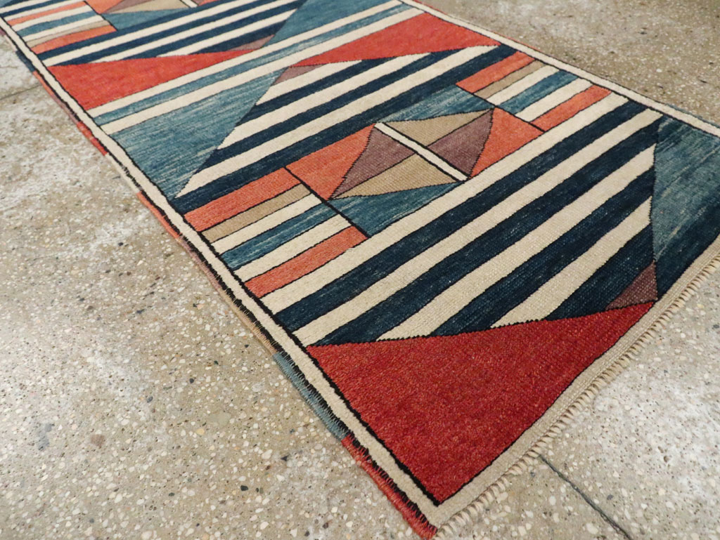 Contemporary Turkish Anatolian Runner, No.30522 - Staging