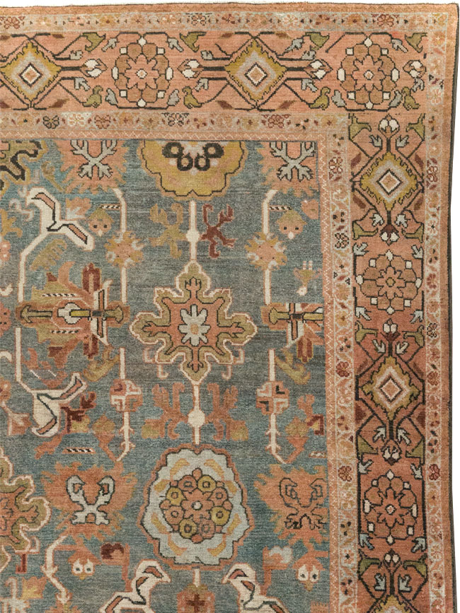 Antique Persian Malayer Long and Narrow Gallery Carpet, No.30526 - Staging