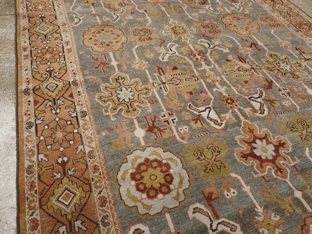 Antique Persian Malayer Long and Narrow Gallery Carpet, No.30526 - Staging