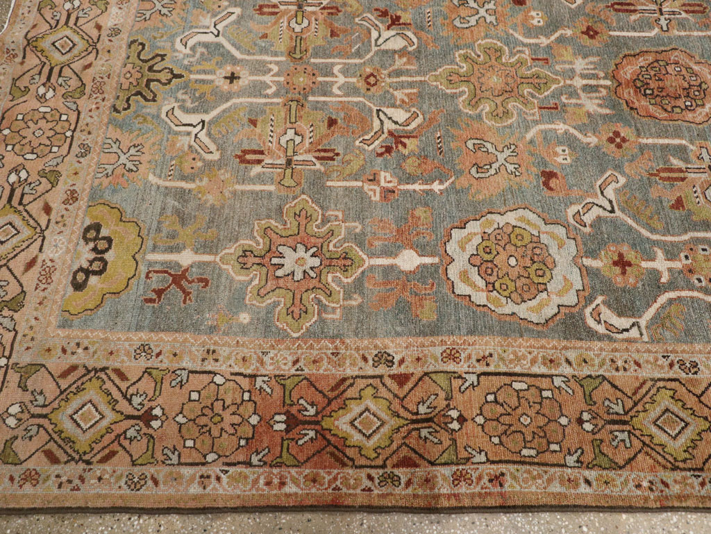 Antique Persian Malayer Long and Narrow Gallery Carpet, No.30526 - Staging