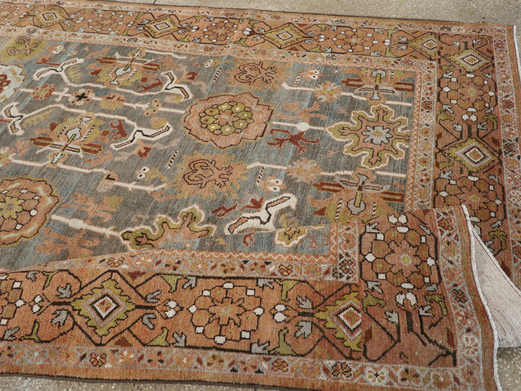 Antique Persian Malayer Long and Narrow Gallery Carpet, No.30526 - Staging
