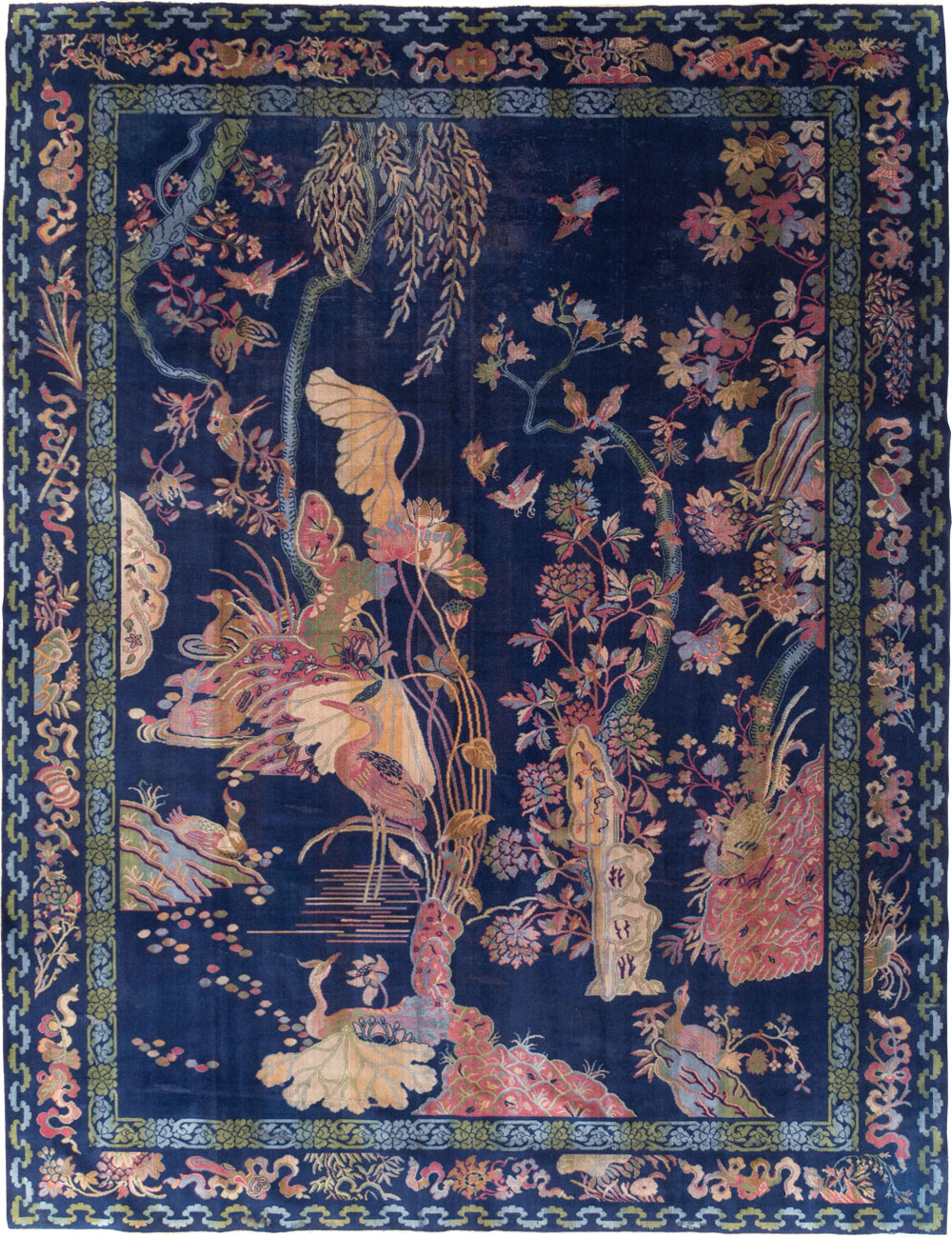 Chinese Peking Inspired English Axminster Room Size Carpet, No.30536 - Staging