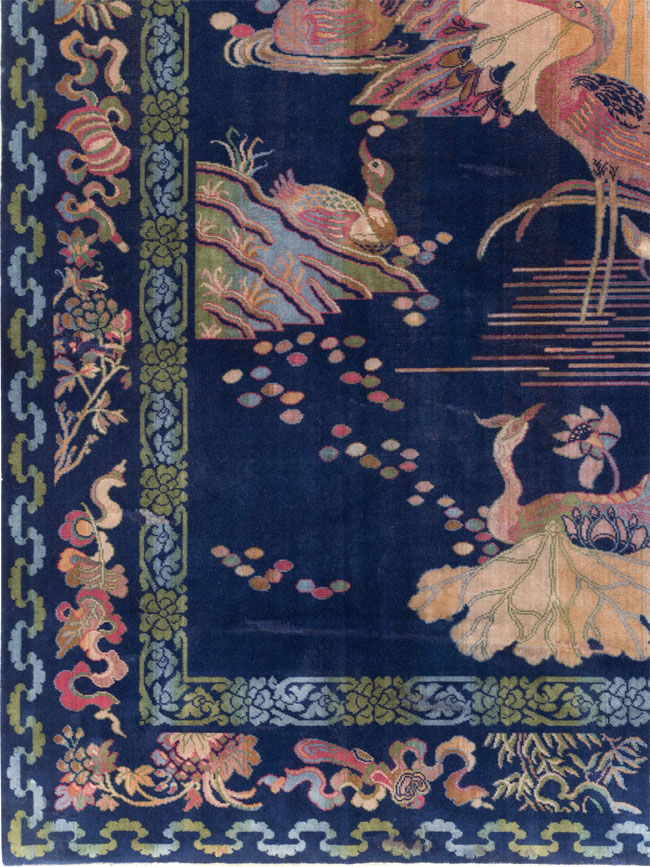 Chinese Peking Inspired English Axminster Room Size Carpet, No.30536 - Staging