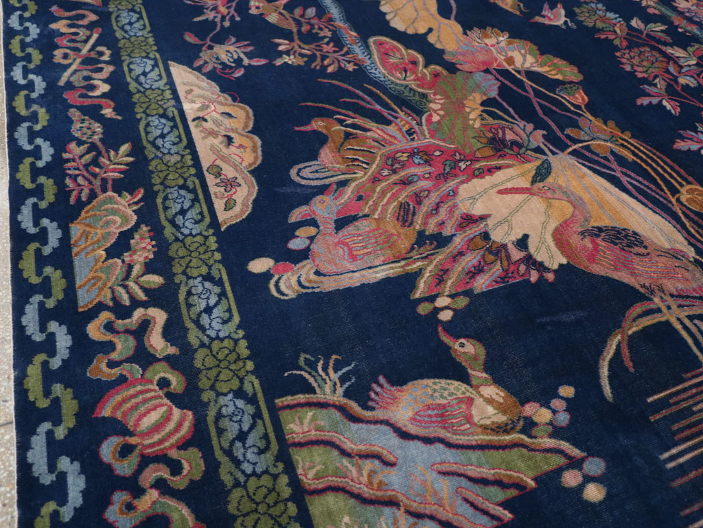 Chinese Peking Inspired English Axminster Room Size Carpet, No.30536 - Staging