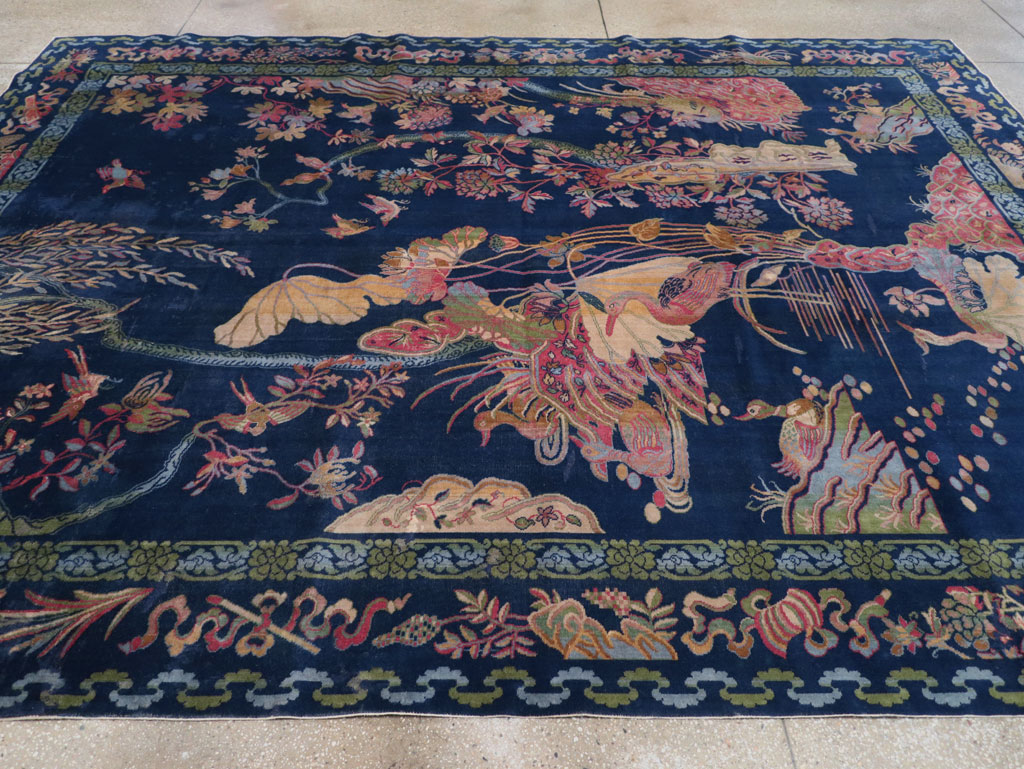 Chinese Peking Inspired English Axminster Room Size Carpet, No.30536 - Staging