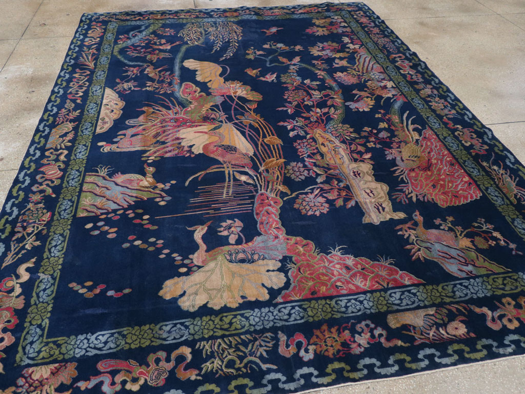 Chinese Peking Inspired English Axminster Room Size Carpet, No.30536 - Staging