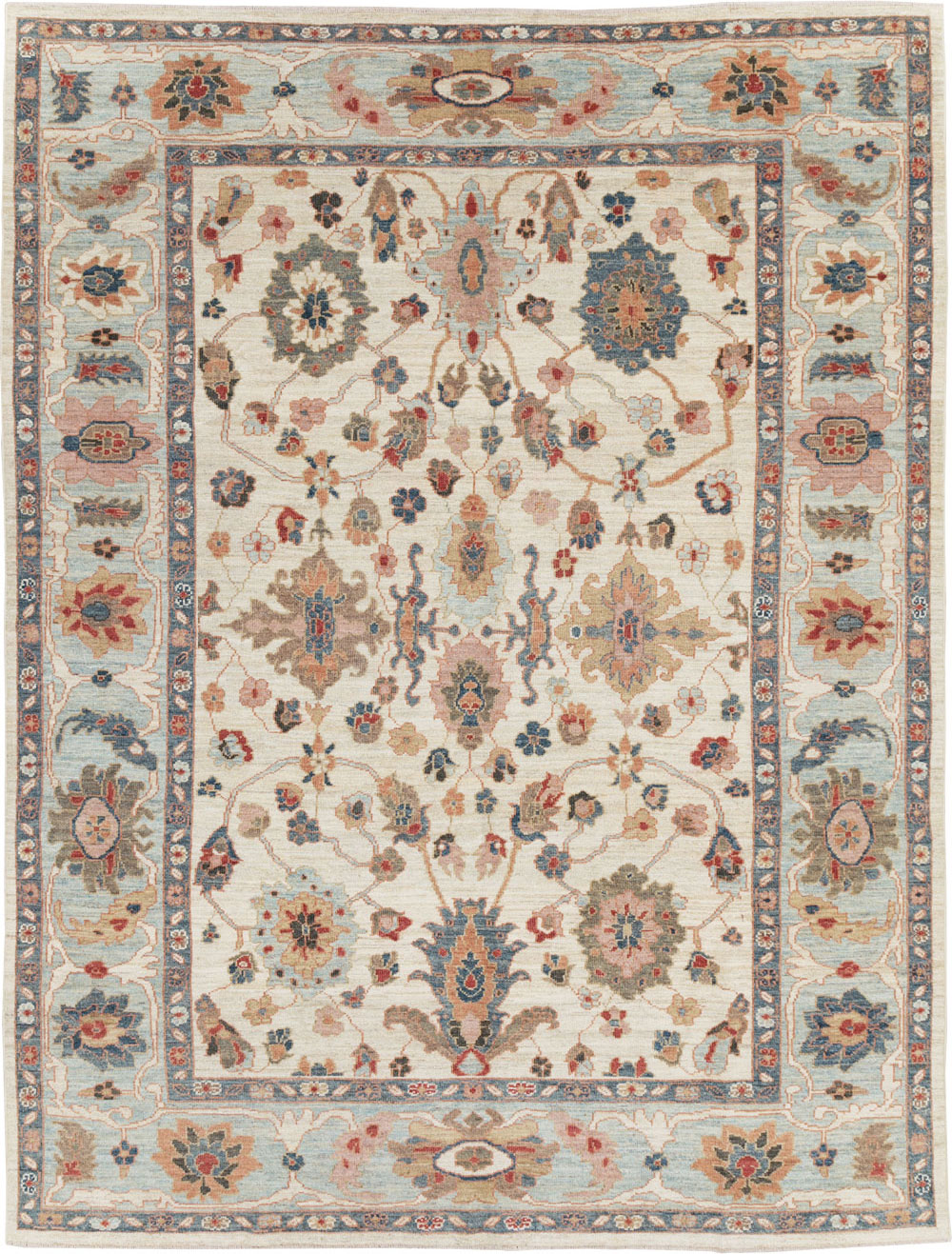 Modern Persian Sultanabad Small Room Size Carpet, No.30546 - Staging