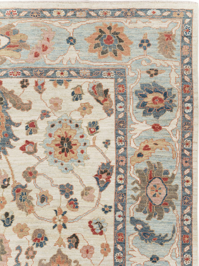 Modern Persian Sultanabad Small Room Size Carpet, No.30546 - Staging