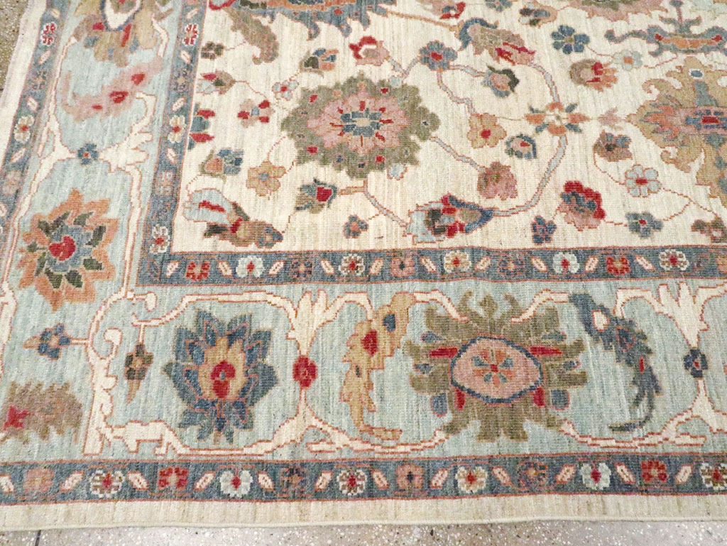 Modern Persian Sultanabad Small Room Size Carpet, No.30546 - Staging