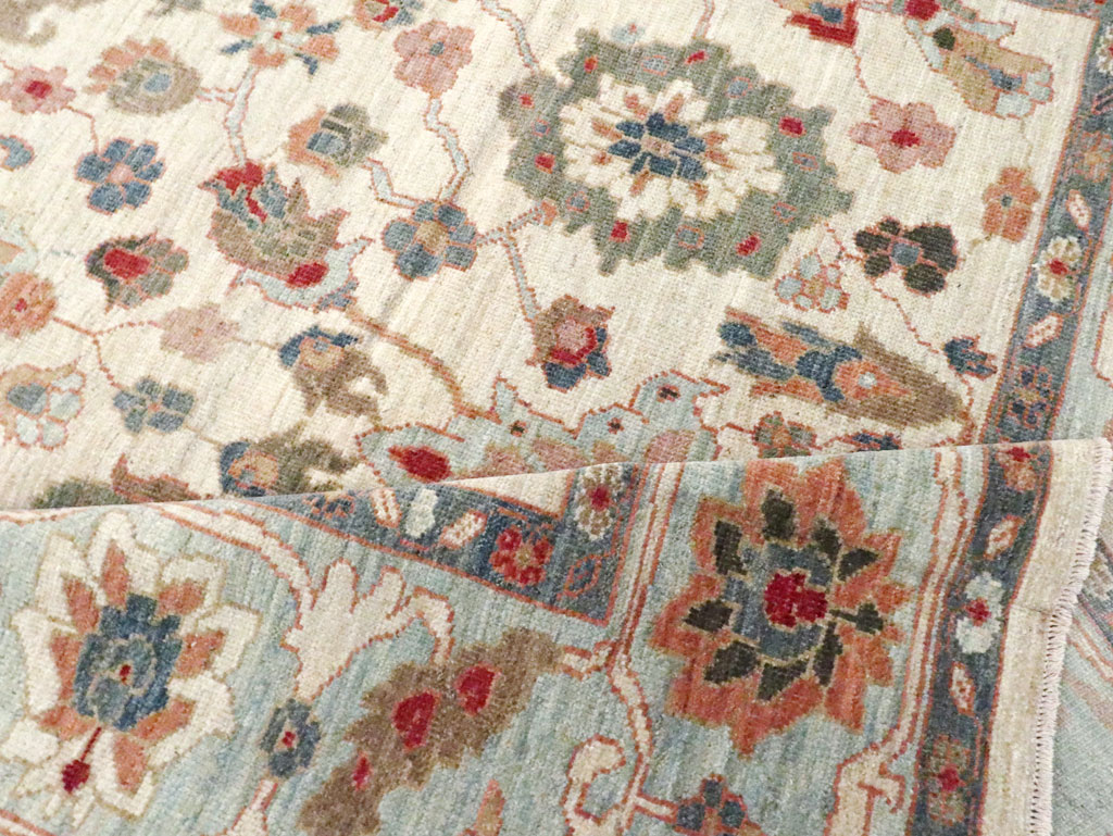 Modern Persian Sultanabad Small Room Size Carpet, No.30546 - Staging