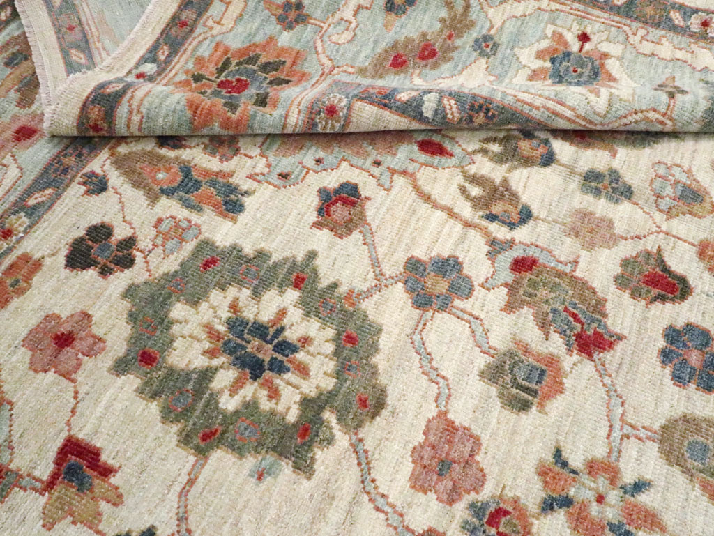 Modern Persian Sultanabad Small Room Size Carpet, No.30546 - Staging