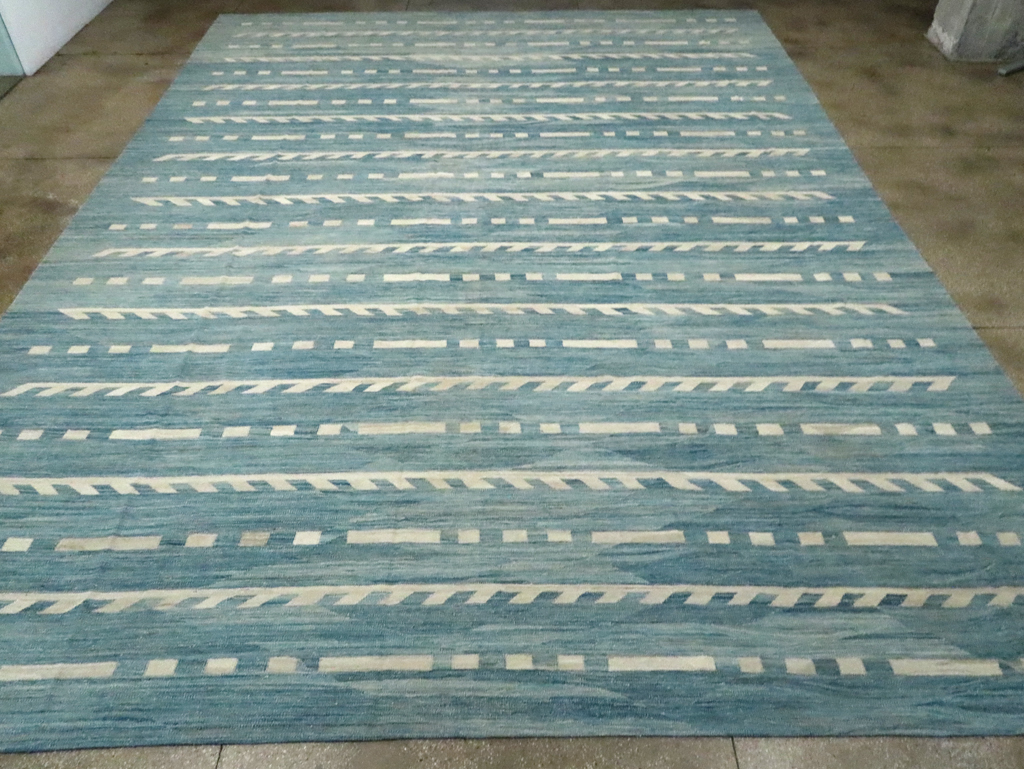 Modern Oversize Turkish Flatweave, No.30553 - Staging