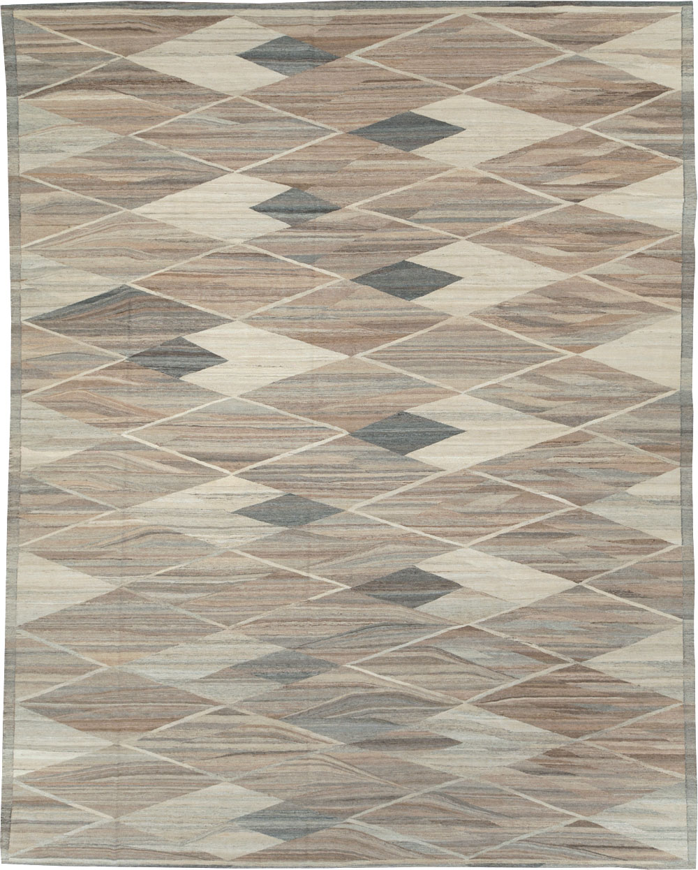 Modern Turkish Flatweave, No.30555 - Staging