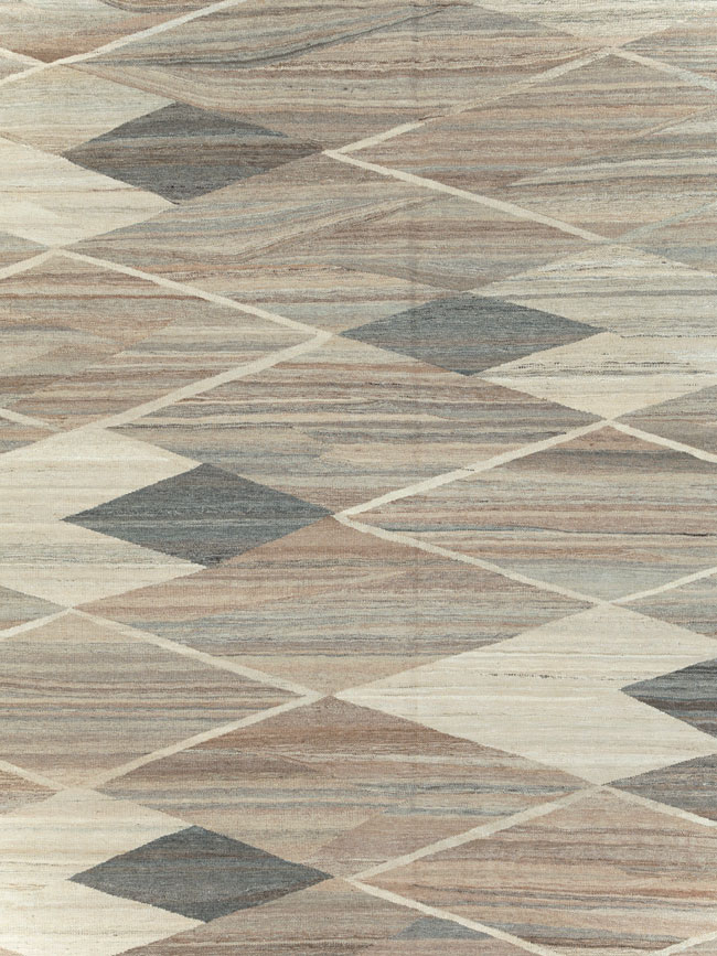 Modern Turkish Flatweave, No.30555 - Staging