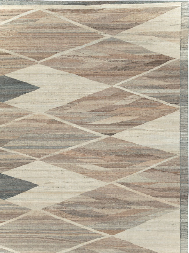 Modern Turkish Flatweave, No.30555 - Staging