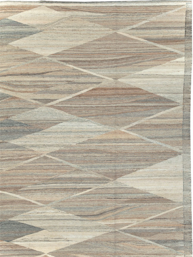 Modern Turkish Flatweave, No.30555 - Staging
