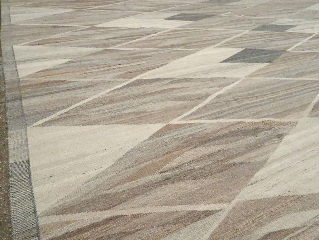 Modern Turkish Flatweave, No.30555 - Staging