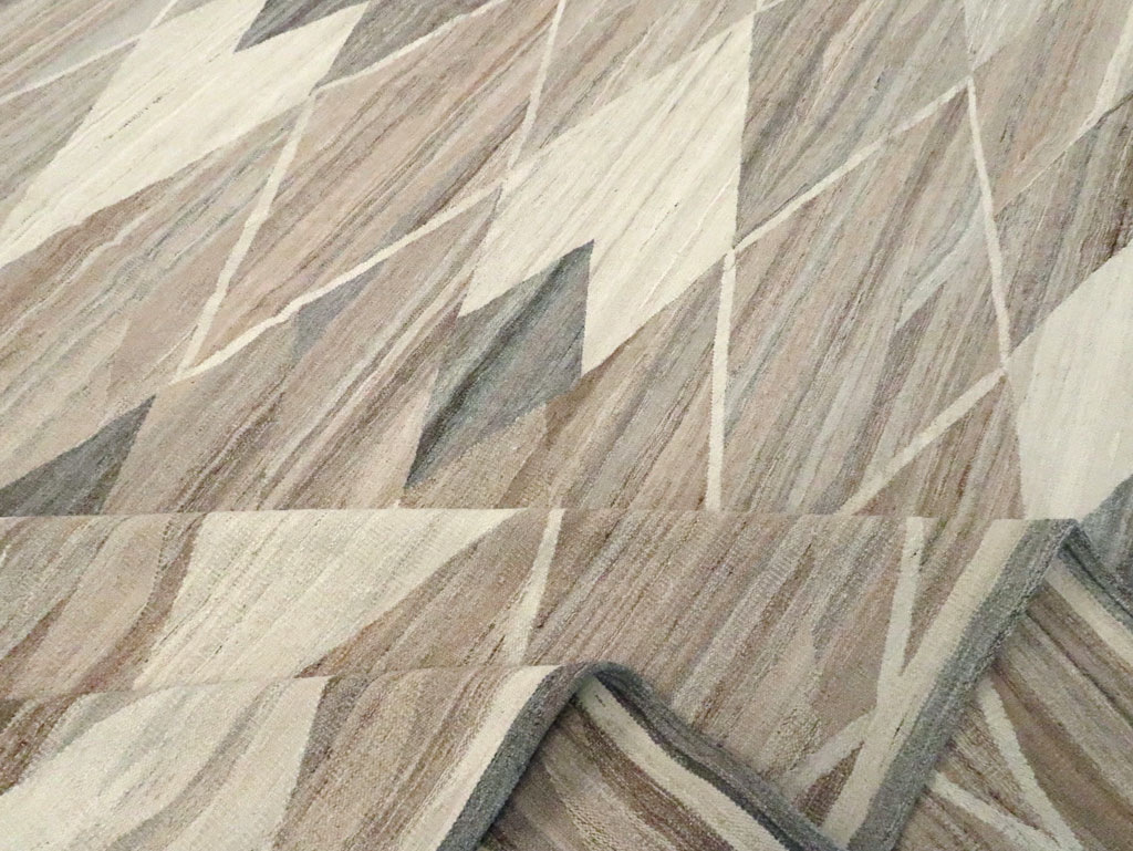 Modern Turkish Flatweave, No.30555 - Staging