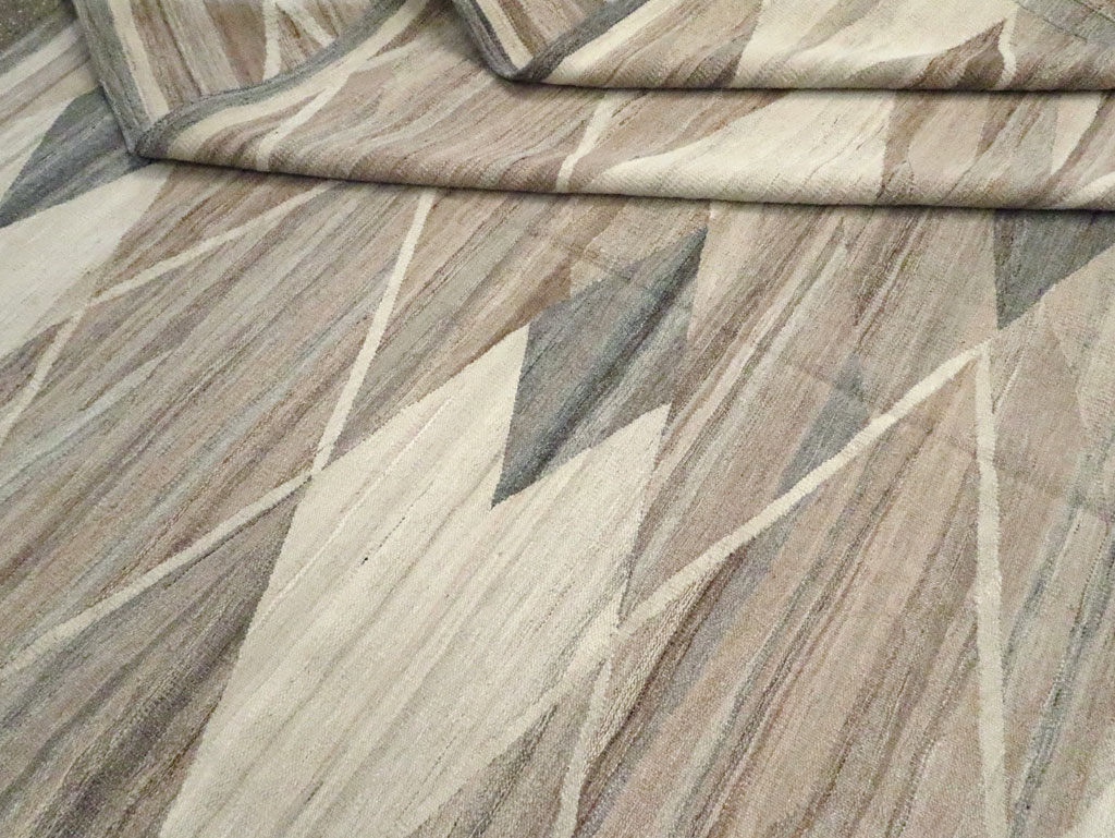 Modern Turkish Flatweave, No.30555 - Staging