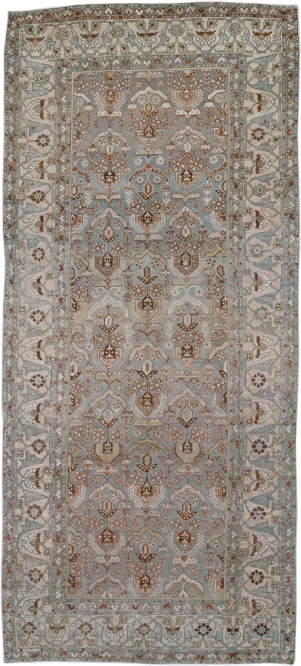 Antique Persian Kurd Gallery Rug, No.30557 - Staging