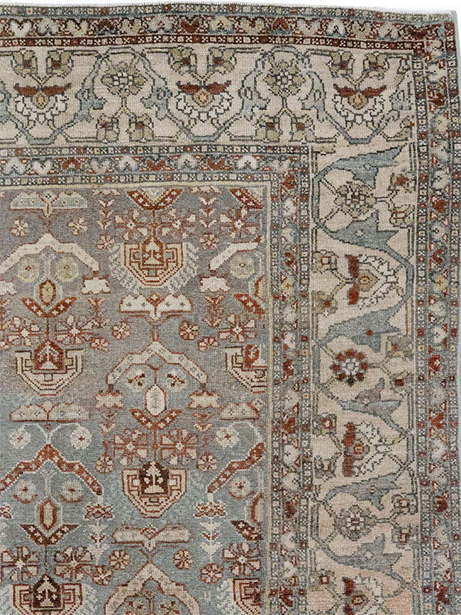 Antique Persian Kurd Gallery Rug, No.30557 - Staging