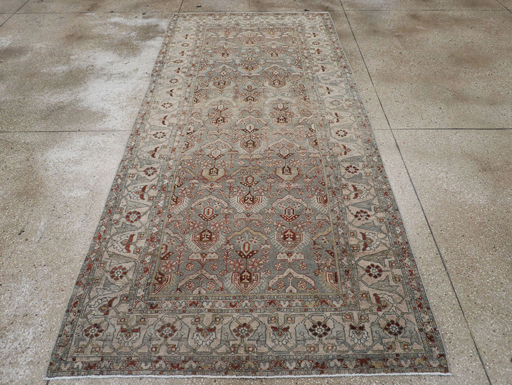 Antique Persian Kurd Gallery Rug, No.30557 - Staging