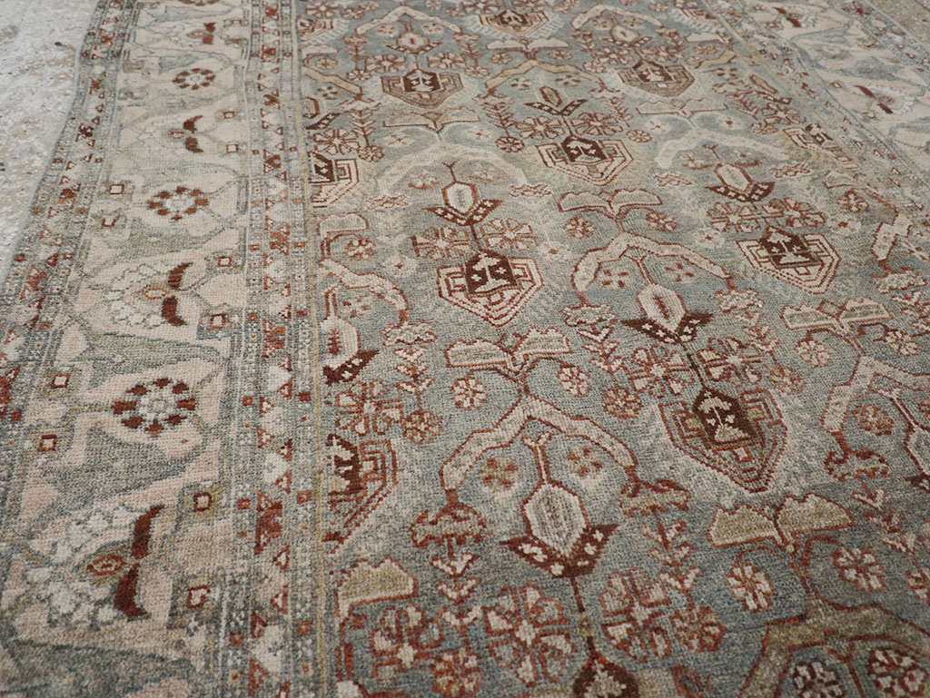 Antique Persian Kurd Gallery Rug, No.30557 - Staging