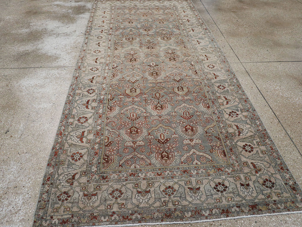Antique Persian Kurd Gallery Rug, No.30557 - Staging