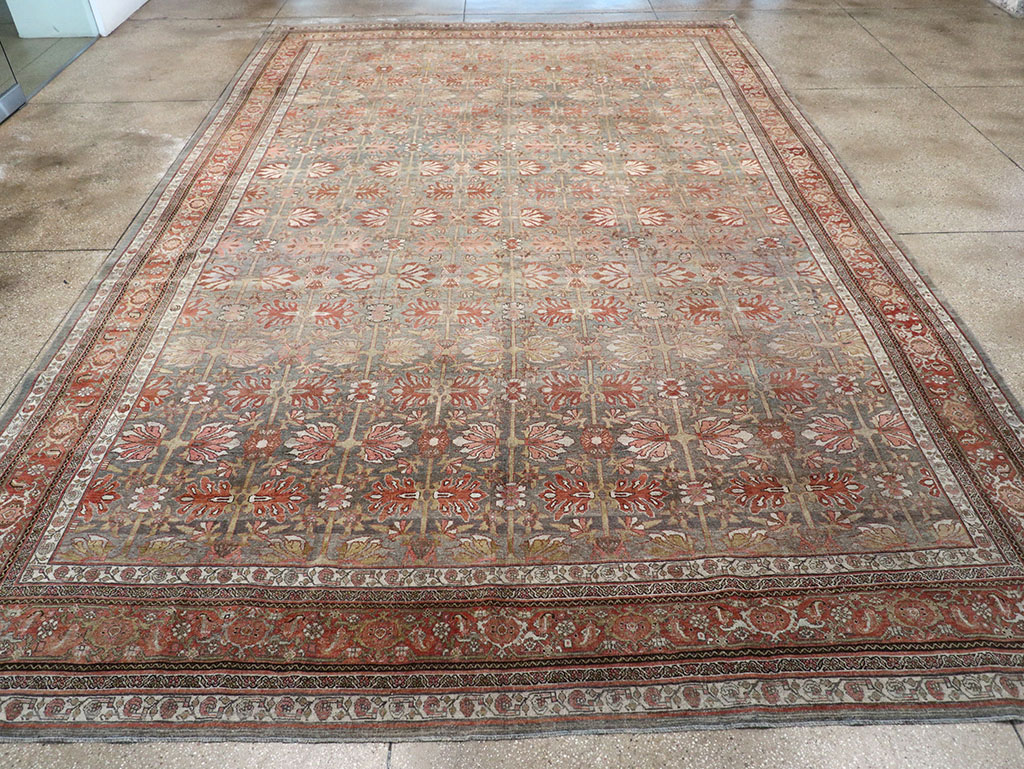Antique Persian Bidjar Large Carpet, No.30558 - Staging