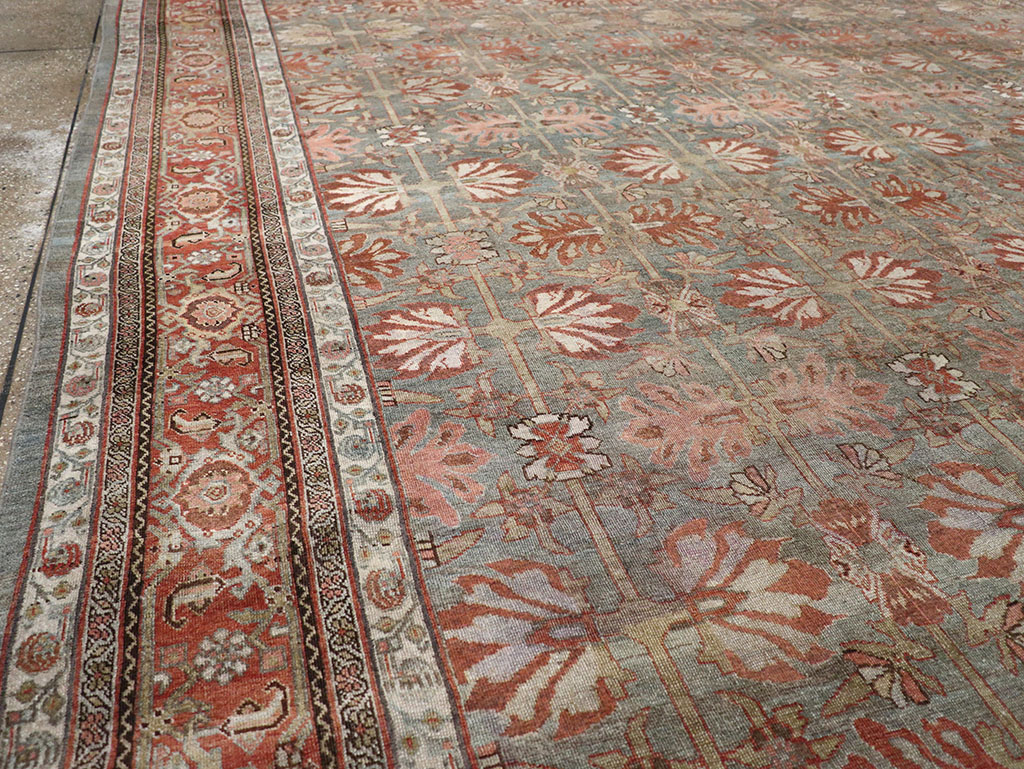 Antique Persian Bidjar Large Carpet, No.30558 - Staging