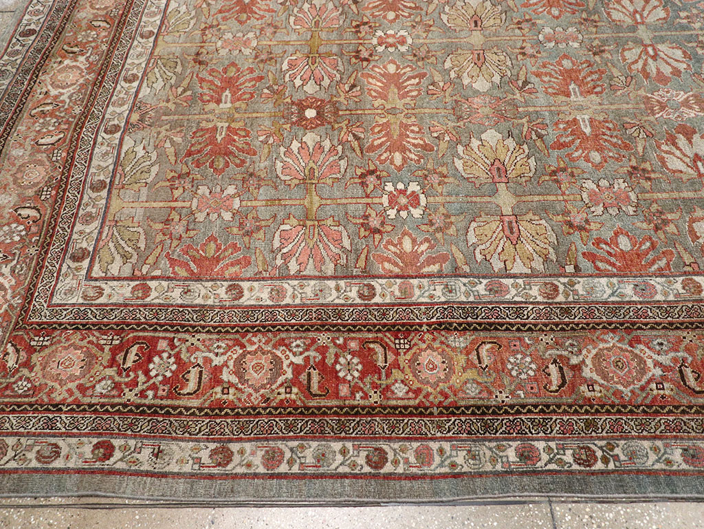 Antique Persian Bidjar Large Carpet, No.30558 - Staging