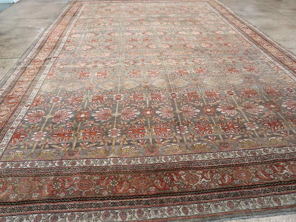 Antique Persian Bidjar Large Carpet, No.30558 - Staging