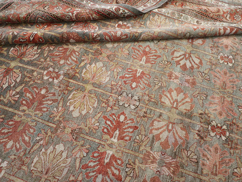 Antique Persian Bidjar Large Carpet, No.30558 - Staging